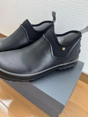 레인 슈즈 레인 부츠 남성용 블랙 25cm 장마