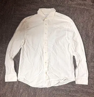 ZARA 남성용 셔츠 S 사이즈 화이트 코튼 면