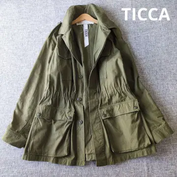 Tikka 최근 모델 오버 사이즈 밀리터리 자켓 루즈한 사이즈