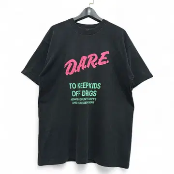 구제 의류 90s Vintage DARE 싱글 스티치 티셔츠 597