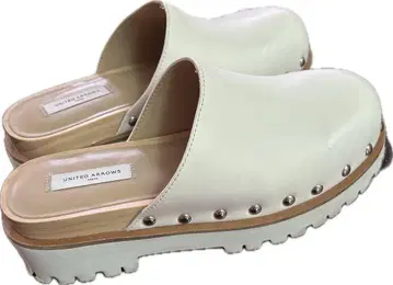 UNITED ARROWS 화이트 클로그 샌들 size35