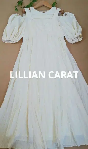LILLIAN CARAT 오프숄더 반팔 셔츠 원피스 사이즈 2