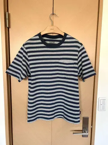 파타고니아 남성용 데일리 포켓 티 네이비/화이트