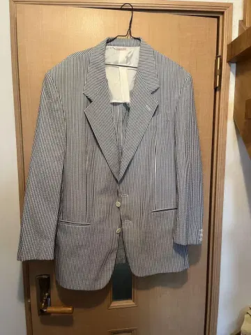 중고 남성용 자켓 시어서커 XL/2XL 하자품