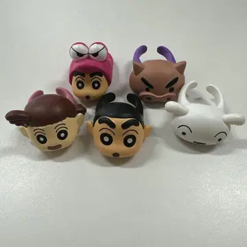 크레용 신짱 반지 가챠가챠 5개 세트