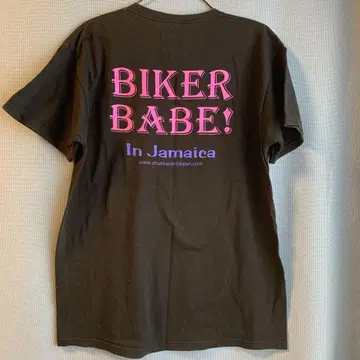 자메이카 Biker Babe! 티셔츠 블랙 L 사이즈 90년대