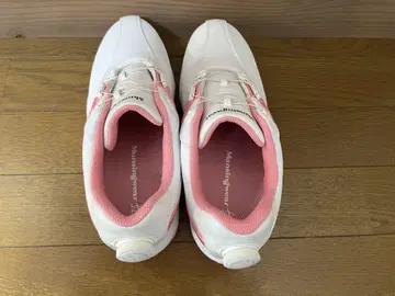 새상품급 먼싱웨어 골프화 여성용 화이트/핑크