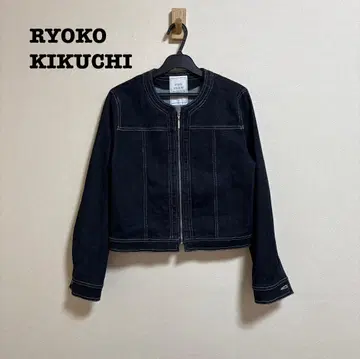 RYOKO KIKUCHI 노카라 데님 자켓