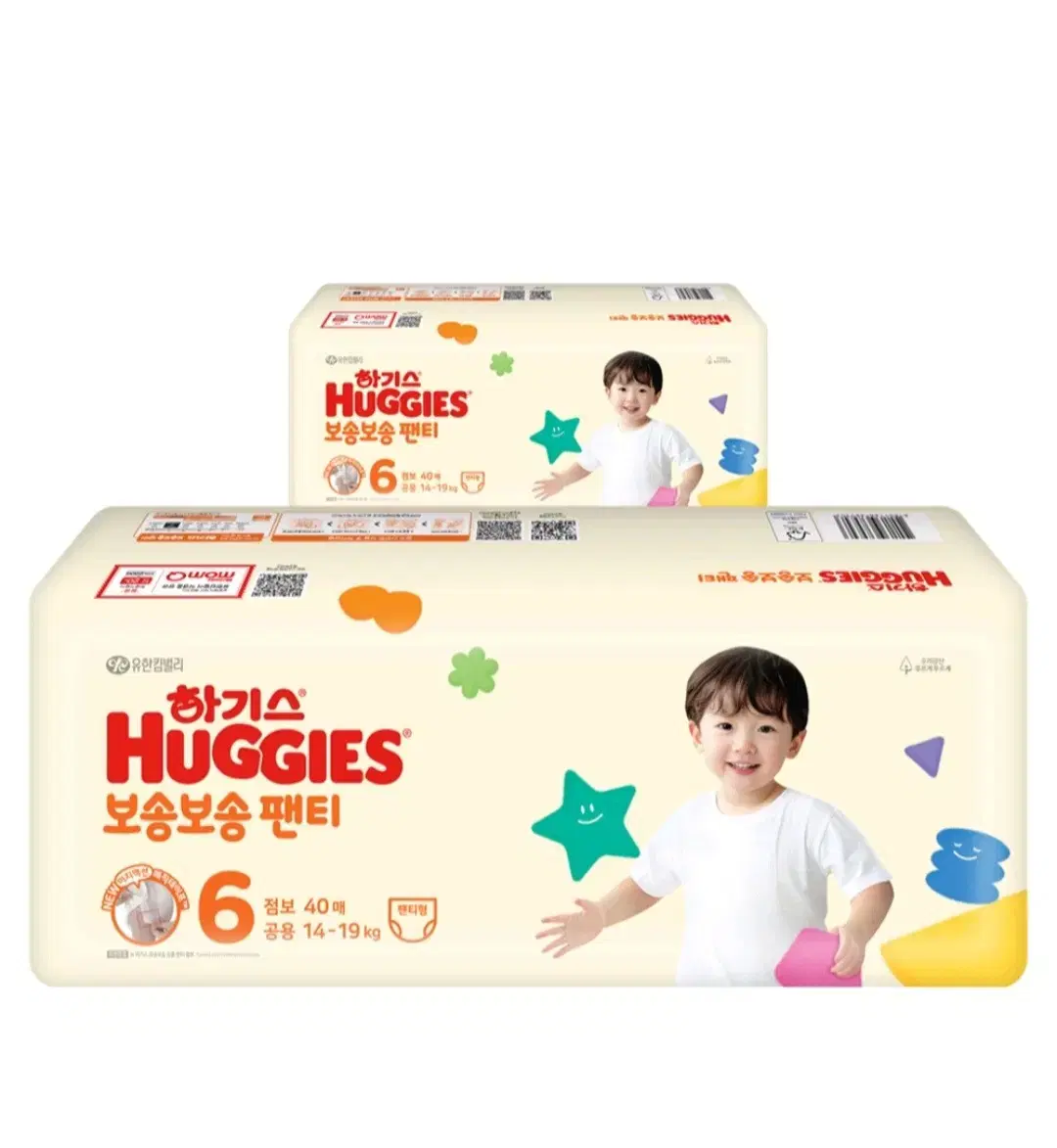Huggies NEW Bosongbosong Pull-Up Diapers, Unisex, Size 6, 80 Count (40 Count