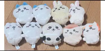 치이카와 (먼작귀) 앉은 봉제 인형 마스코트 9개 세트 미사용