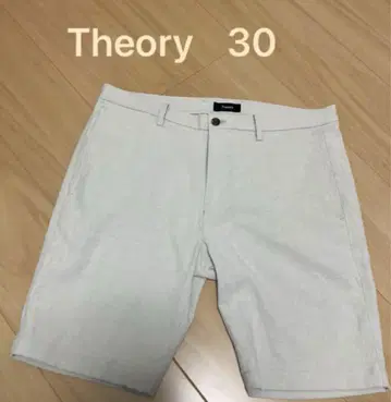 띠어리 하프 팬츠 S M 30 28 32 그레이 화이트 theory L