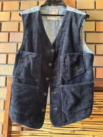 BONCOURA 코듀로이 베스트 36 사이즈 네이비