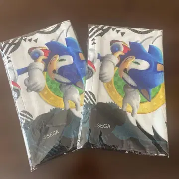 SEGA 소닉 쉐도우 페이스 타월 2장 세트