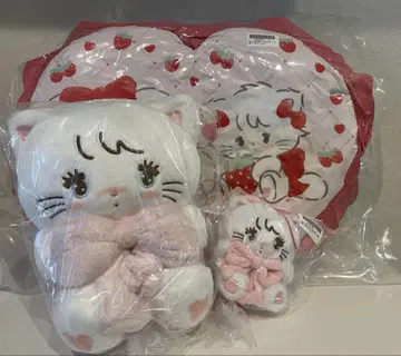 mikko 안아주는 리본 봉제 인형 마스코트 무스 쿠션 세트