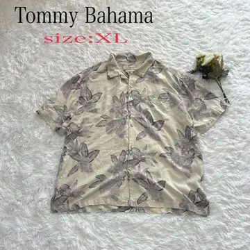 Tommy Bahama 타미힐피거 꽃무늬 알로하 셔츠 XL 실크 100%