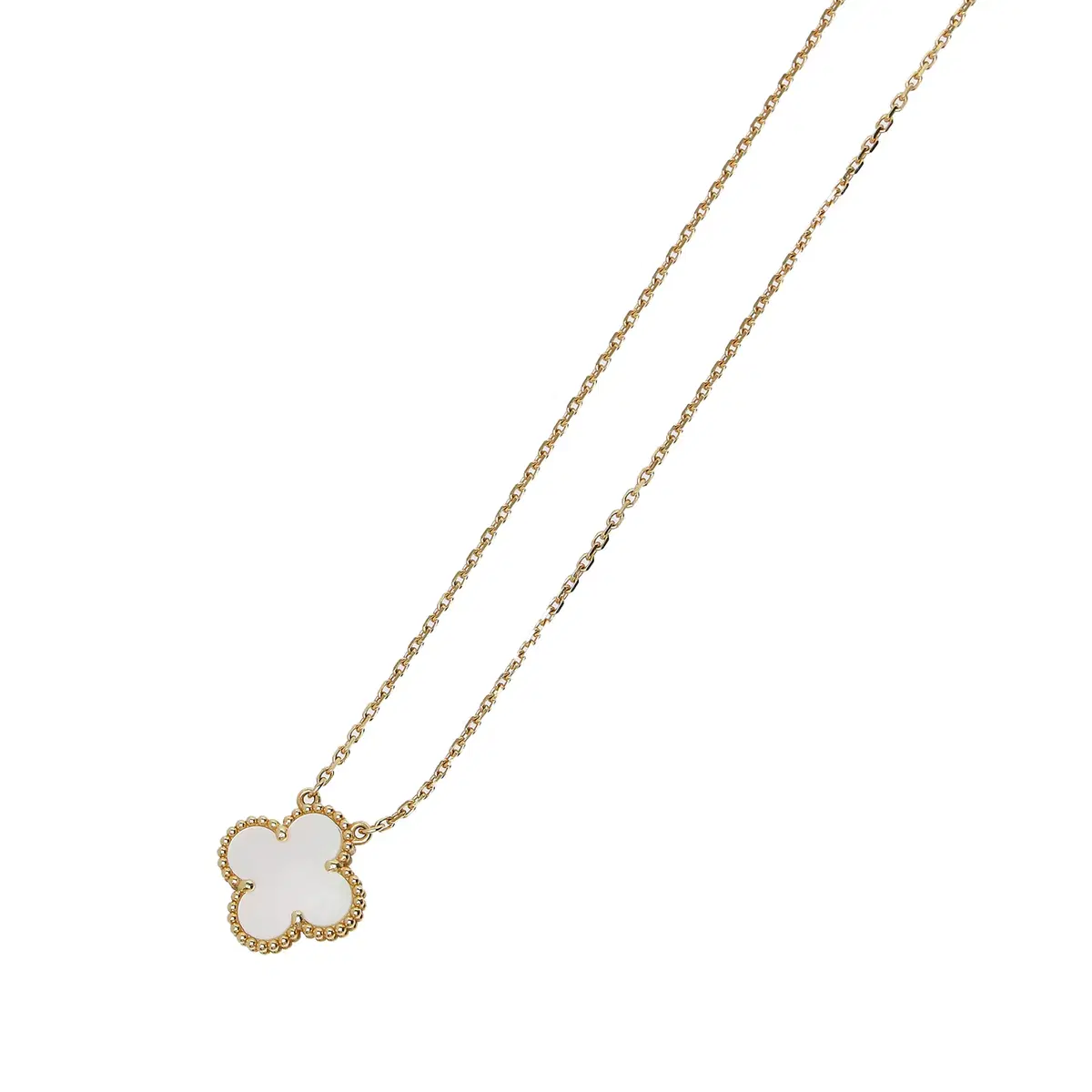 Van Cleef Vintage Alhambra Pendant 18K Yellow Gold, Mother-of-Pearl