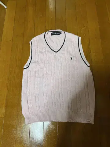 Ralph Lauren 핑크 니트 베스트