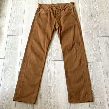 풀카운트 컬러 데님 카멜 31 일본제 1871 버튼 플라이