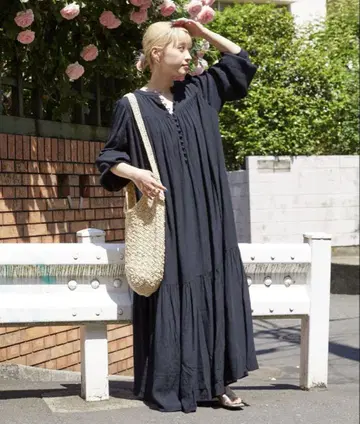 FREAK'S STORE 앞뒤 2way 긴팔 원피스