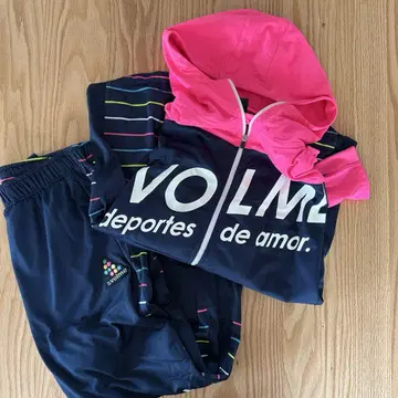SVOLME 스트라이프 후드 부착 저리