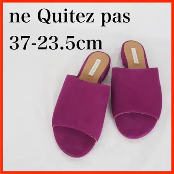 ne Quitez pas*플랫 샌들*23.5cm*보라색*O3879