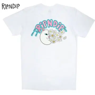 RIPNDIP 립앤딥 FLOATING 로고 포켓 티셔츠 반팔 화이트