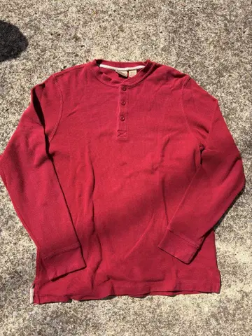 L.L.Bean 레드 헨리넥 써멀