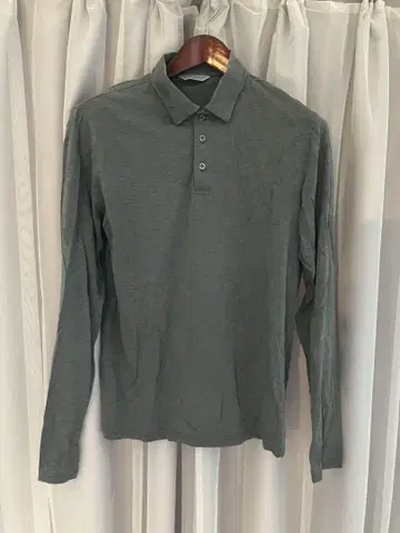Gieves & Hawkes 긴팔 피케 셔츠 그레이