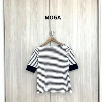 MOGO 보더 티셔츠 F 사이즈