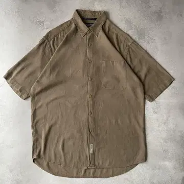 90s NAUTICA 노티카 실크 셔츠 베이지 L USA