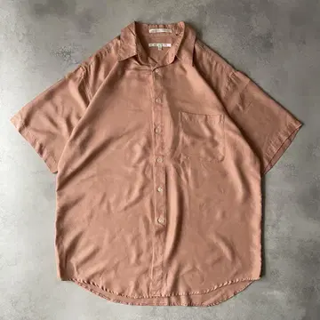 90s 페리 에리스 PERRY ELLIS 실크 셔츠 핑크 L USA