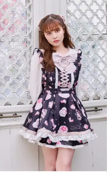 LIZLISA Salon de Fraise 패턴 셋업