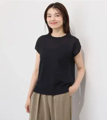 뮤리에 시어 니트 프렌치 슬리브 풀오버