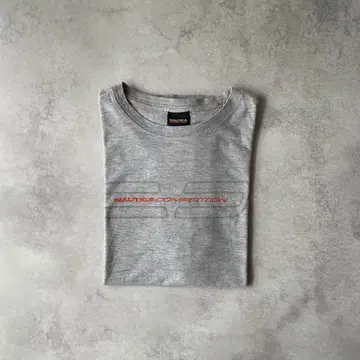 00s 노티카 Nautica 로고 티셔츠 L 그레이 USA