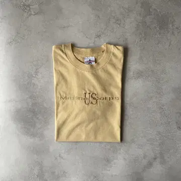 90s USMC 밀리터리 자수 티셔츠 USA제 L 미군