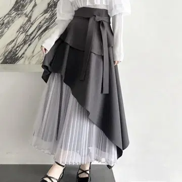 dazzlin 다즐린 아지메 티어드 플리츠 스커트
