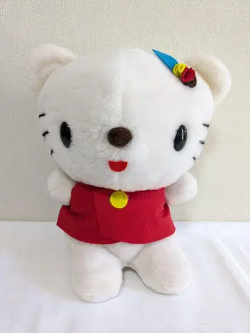 쇼와 레트로 고양이 혀를 내밀고 있는 봉제 인형