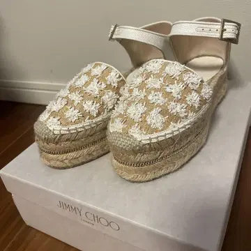 JIMMY CHOO 에스파드리유 화이트