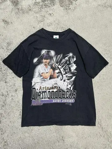 랜디 존슨 페이드 홀 90년대 MLB 구제 의류 밴딩 영화 애니메이션