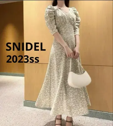 새상품급 SNIDEL Sustainable 바리에 프린트 원피스 스나이델
