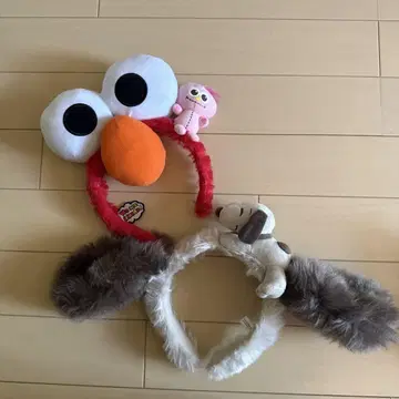 엘모 머리띠형 봉제 인형