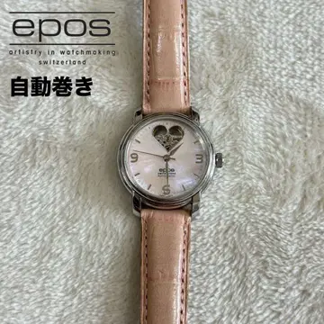 epos 에포스 라운드 에모션 오픈 하트 손목시계 오토매틱