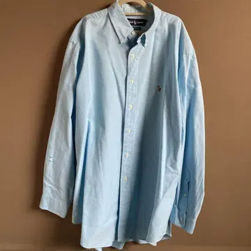 Ralph Lauren 스카이블루 버튼 다운 셔츠 XL
