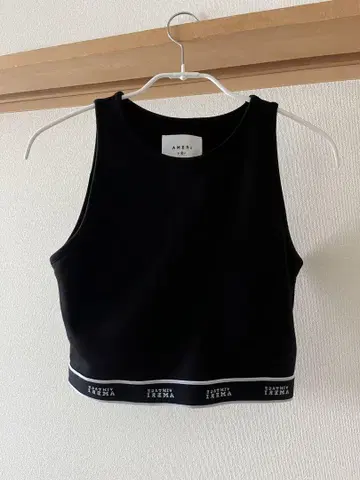 ameri vintage 로고 테이프 탱크탑