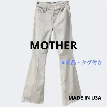 MOTHER The Weekender 청바지 데님 플레어 블루 긴 길이