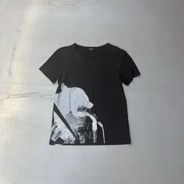 90s LAD MUSICIAN 초기 펑크 프린트 반팔 티셔츠 우라하라