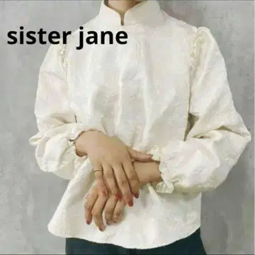 시스터 제인 차이나 블라우스 자수 꽃무늬