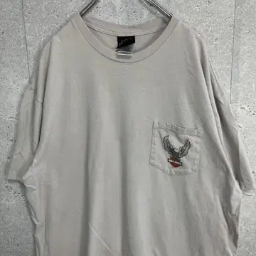 할리데이비슨 가슴 포켓 양면 프린트 바이크 기타 고유명사 티셔츠 2XL