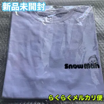 SnowMan 티셔츠 Snow World 닛산 국립 화이트