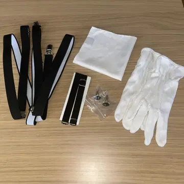 서스펜더 장갑 커프스 단추 세트
